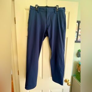 Men’s Rhone Navy Blue Commuter Slim Fit Pants-  Size 30
